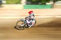 Speedway rider on the track Royalty Free Stock Photo